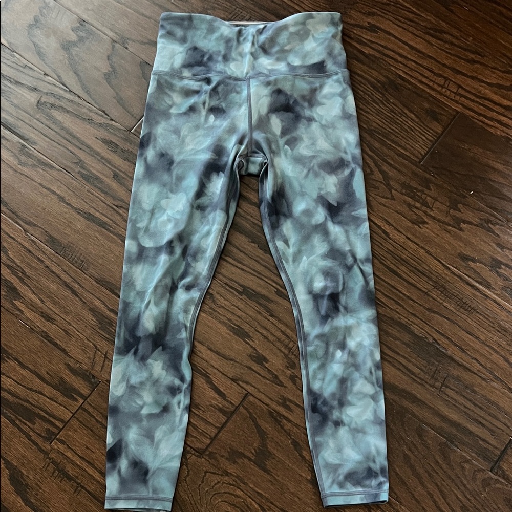 Athleta womens Blue Elation Floral Leggings